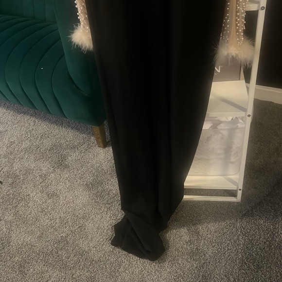 Stunning pearl pants one piece with fluffy sleeves - Picture 6 of 6